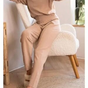 Silk & Salt Tan Luxe Lounge Warm Pants NWT Sz. S